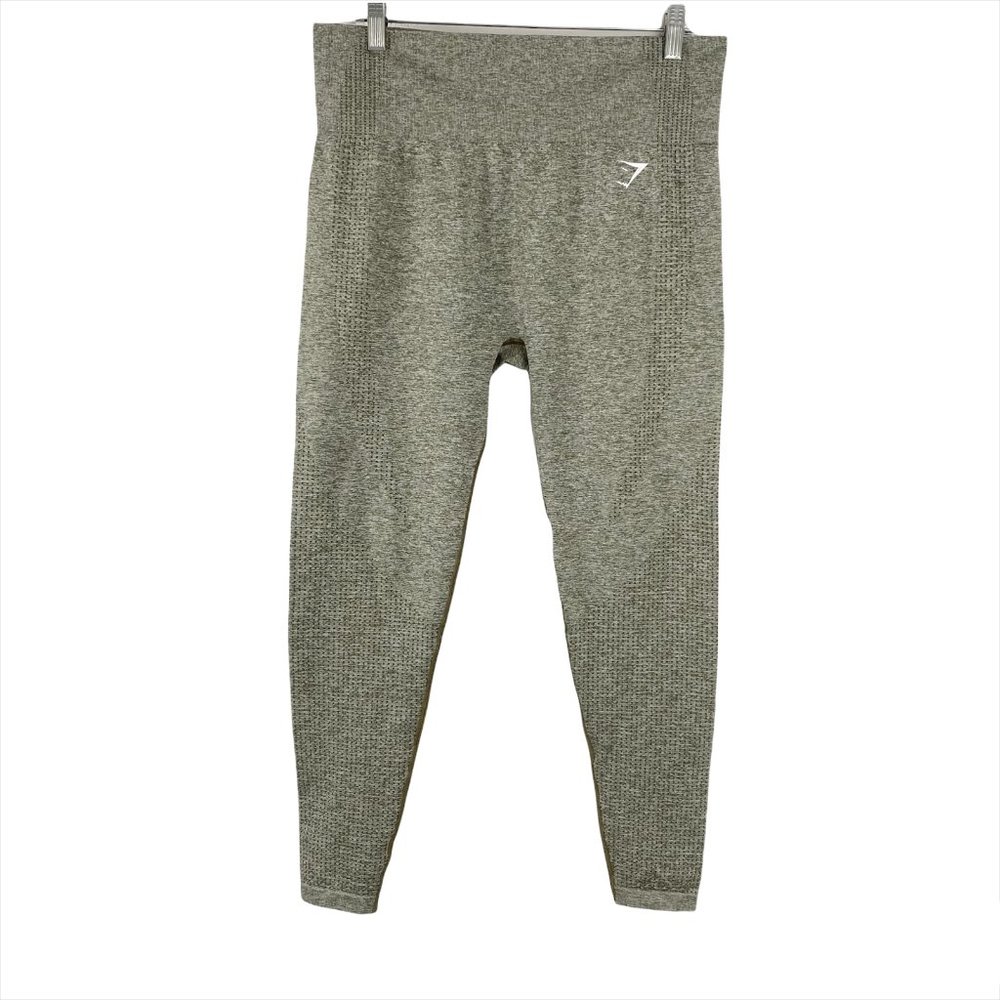 Gymshark Vital Seamless Leggings Green Nylon Blend Athletic Women's XL